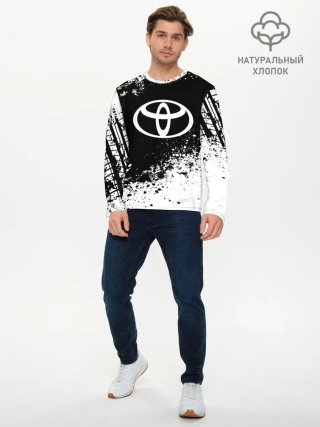 Мужской лонгслив базовый / Toyota abstract sport