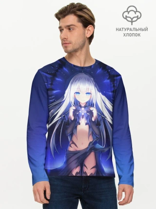 Мужской лонгслив базовый / Рандеву с Жизнью Аниме