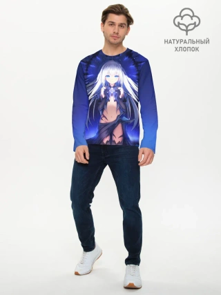 Мужской лонгслив базовый / Рандеву с Жизнью Аниме