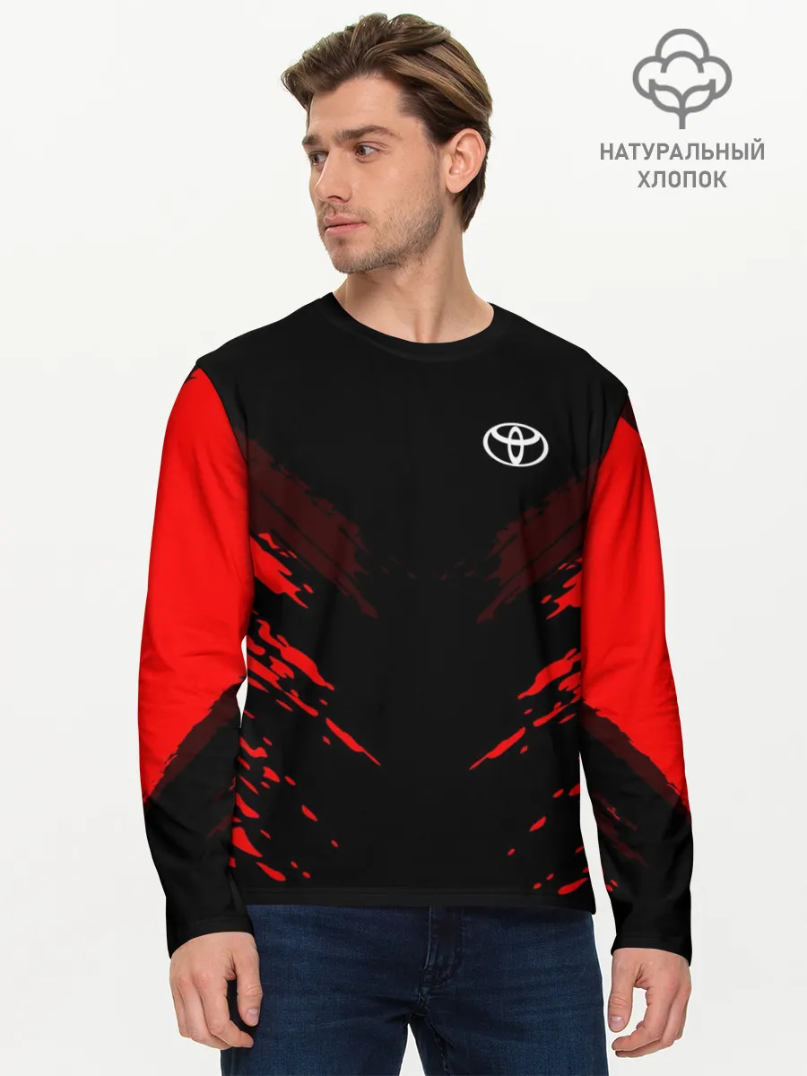 Мужской лонгслив базовый / Toyota SPORT