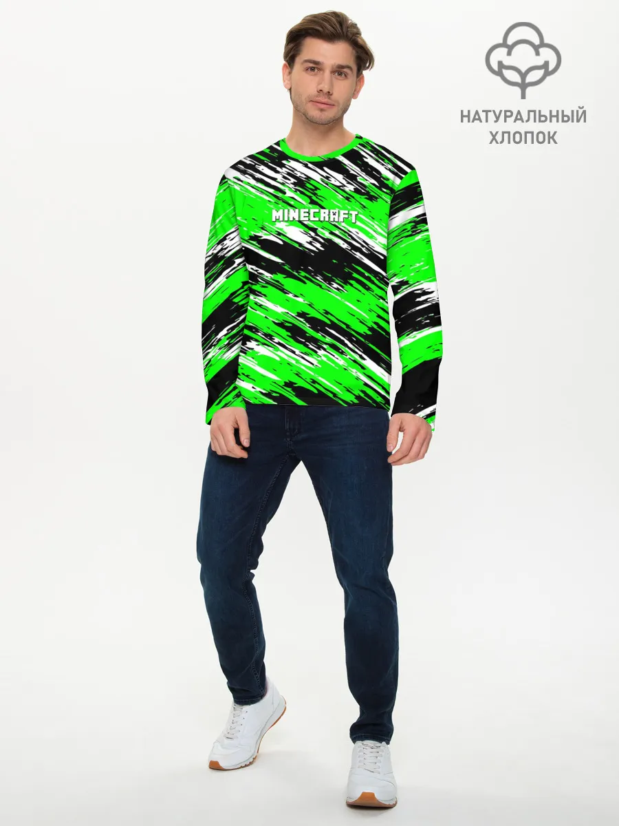 Мужской лонгслив базовый / Minecraft