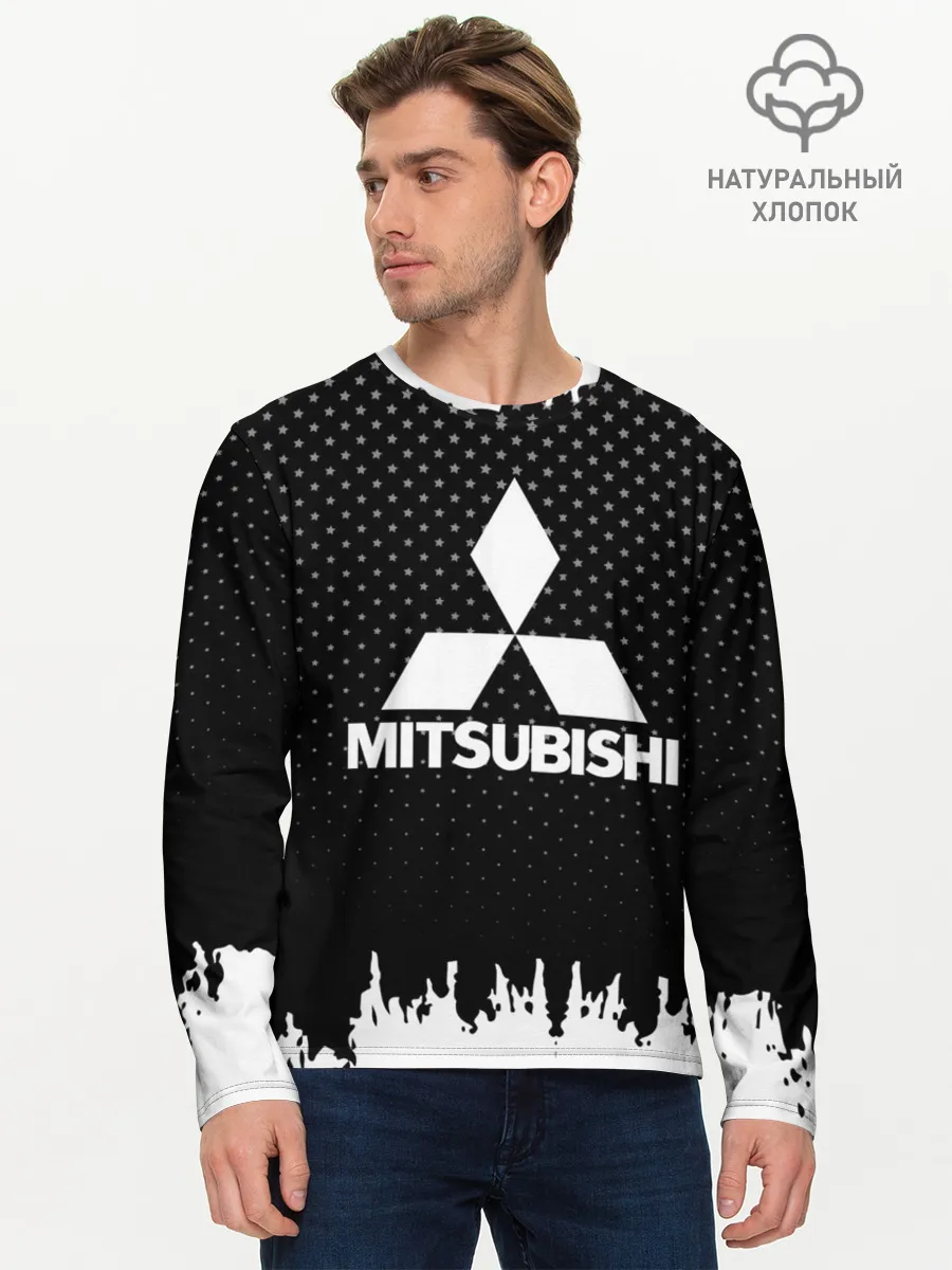 Мужской лонгслив базовый / Mitsubishi