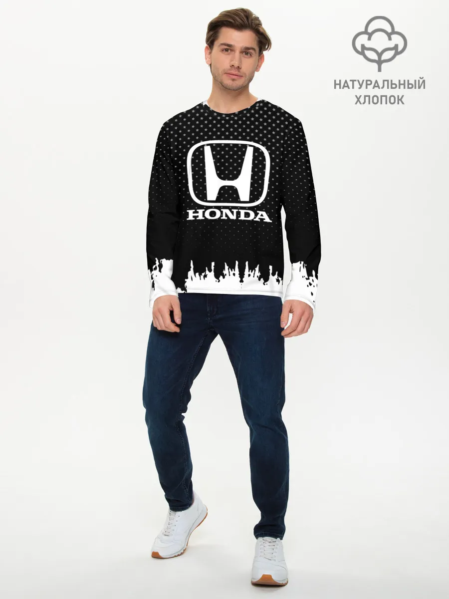 Мужской лонгслив базовый / Honda