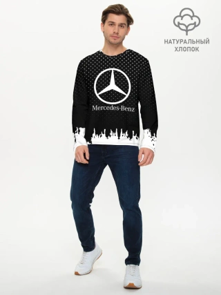 Мужской лонгслив базовый / Mercedes-Benz