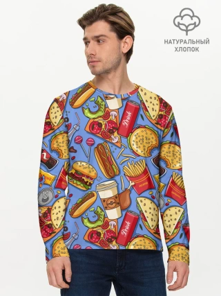Мужской лонгслив базовый / Fastfood