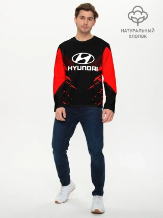Мужской лонгслив базовый / HYUNDAI SPORT COLLECTION