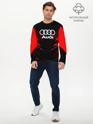 Мужской лонгслив базовый / AUDI SPORT COLLECTION
