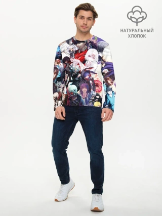 Мужской лонгслив базовый / Tokyo-Ghoul