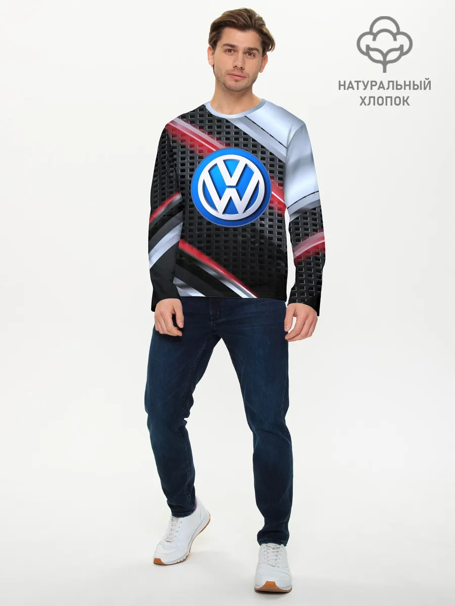 Мужской лонгслив базовый / VOLKSWAGEN high speed
