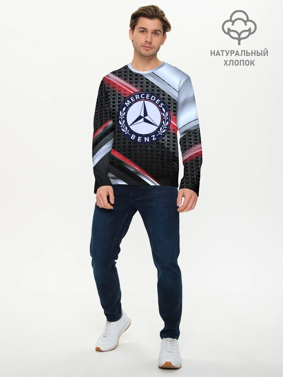 Мужской лонгслив базовый / MERCEDES high speed collection