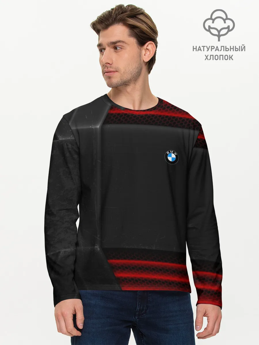 Мужской лонгслив базовый / BMW auto sport