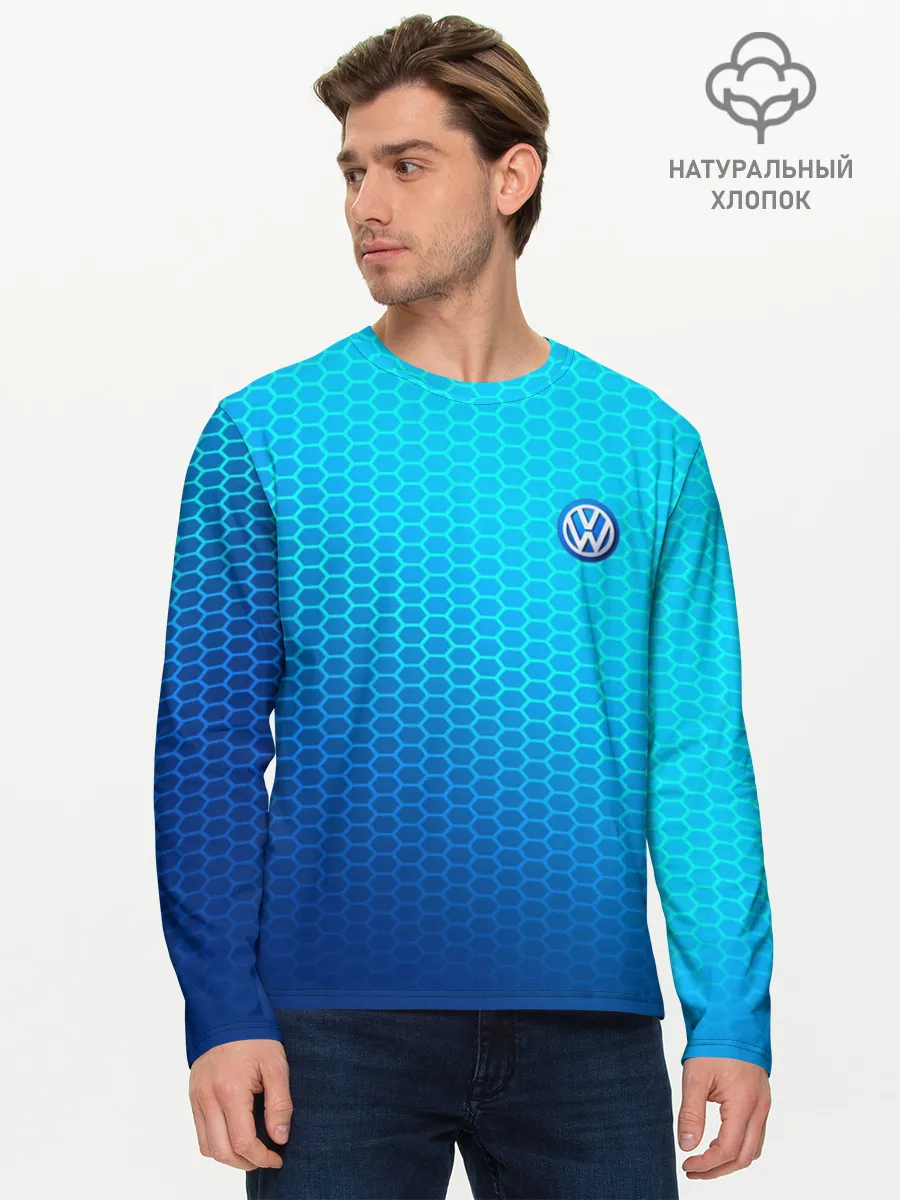 Мужской лонгслив базовый / VOLKSWAGEN carbon uniform 2018