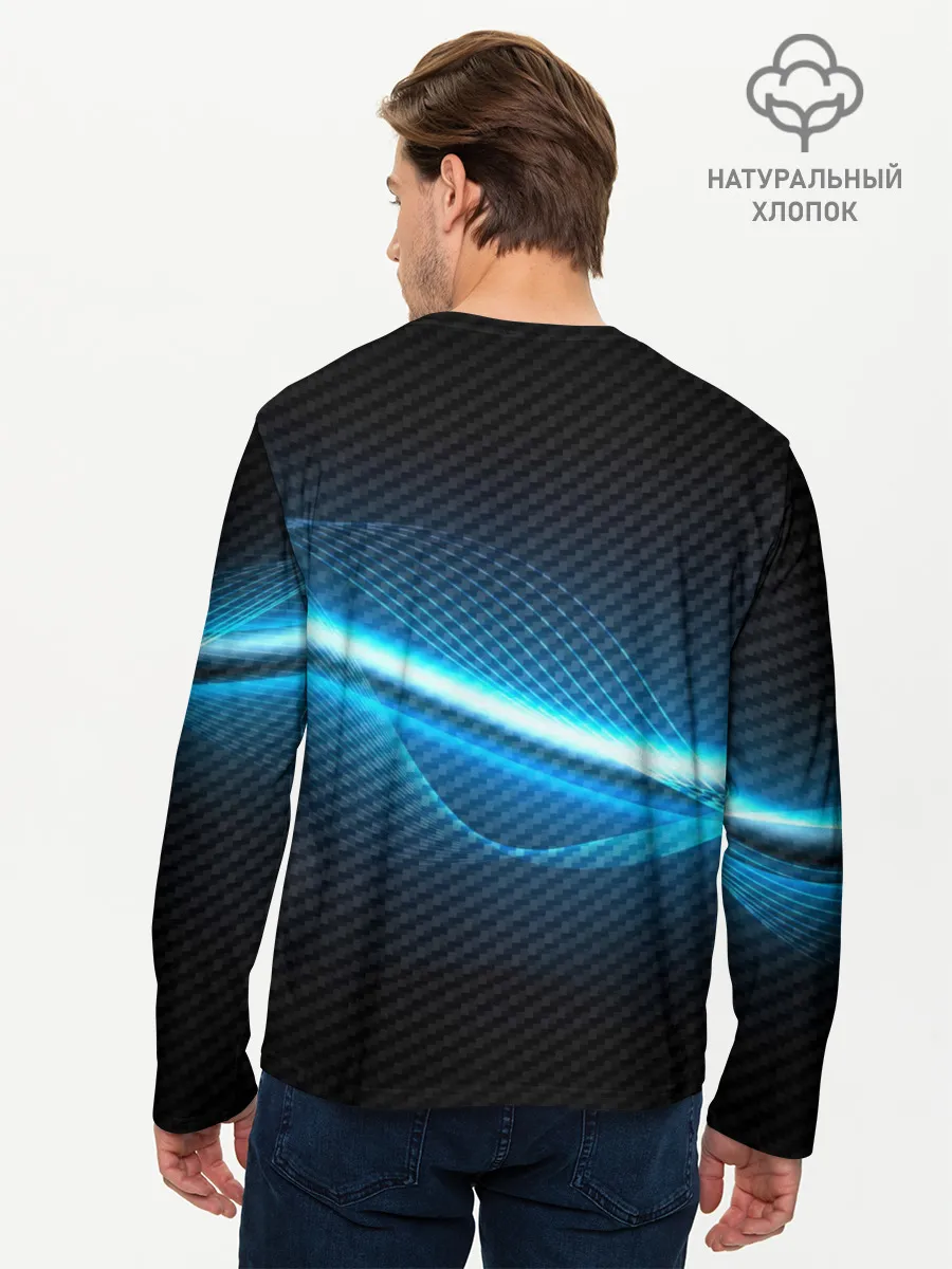 Мужской лонгслив базовый / OPEL machine motor XXI