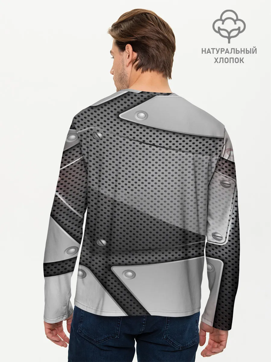 Мужской лонгслив базовый / Hyundai metalic motors