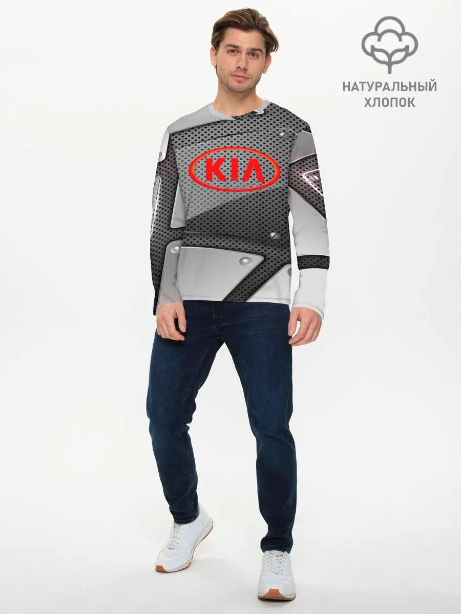 Мужской лонгслив базовый / KIA metalic 2018