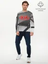 Мужской лонгслив базовый / KIA metalic 2018