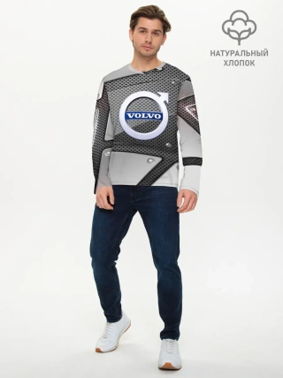 Мужской лонгслив базовый / VOLVO metalic 2018