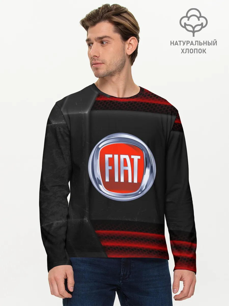 Мужской лонгслив базовый / FIAT auto sport