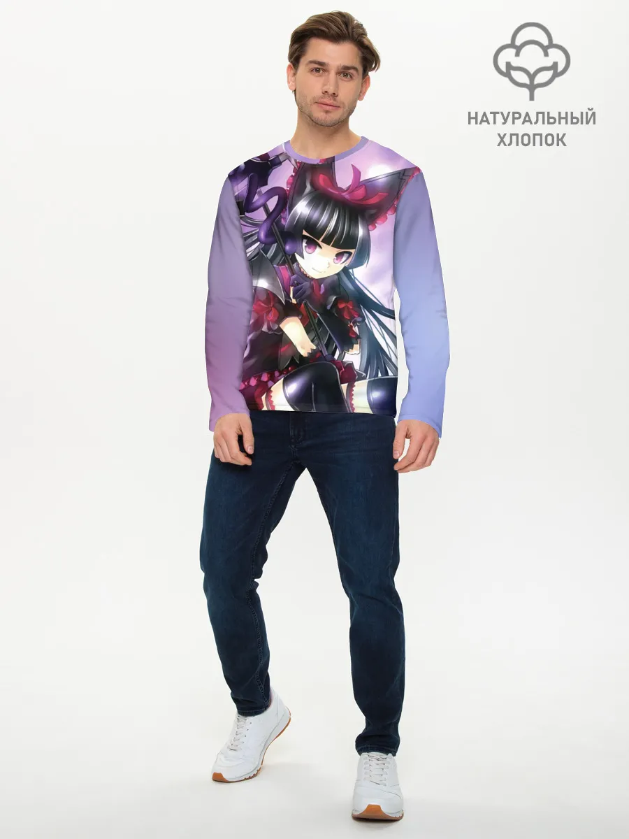 Мужской лонгслив базовый / Там бьются наши воины