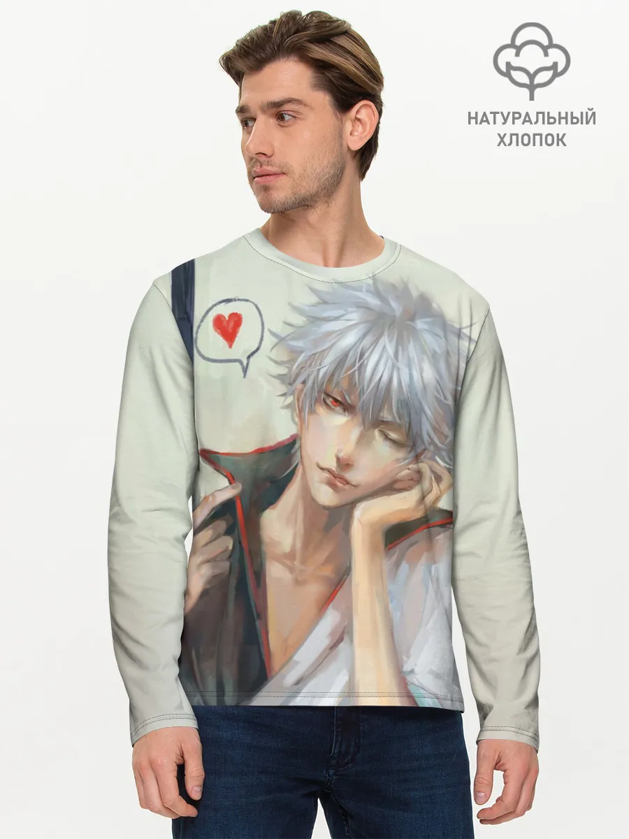 Мужской лонгслив базовый / Sakata Gintoki
