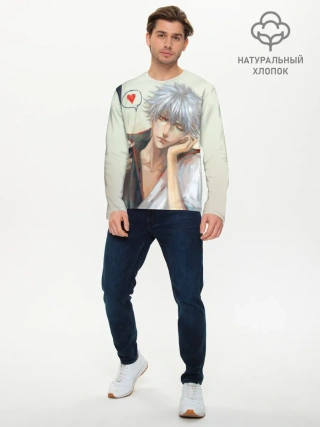 Мужской лонгслив базовый / Sakata Gintoki