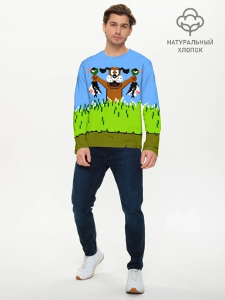 Мужской лонгслив базовый / Duck Hunt