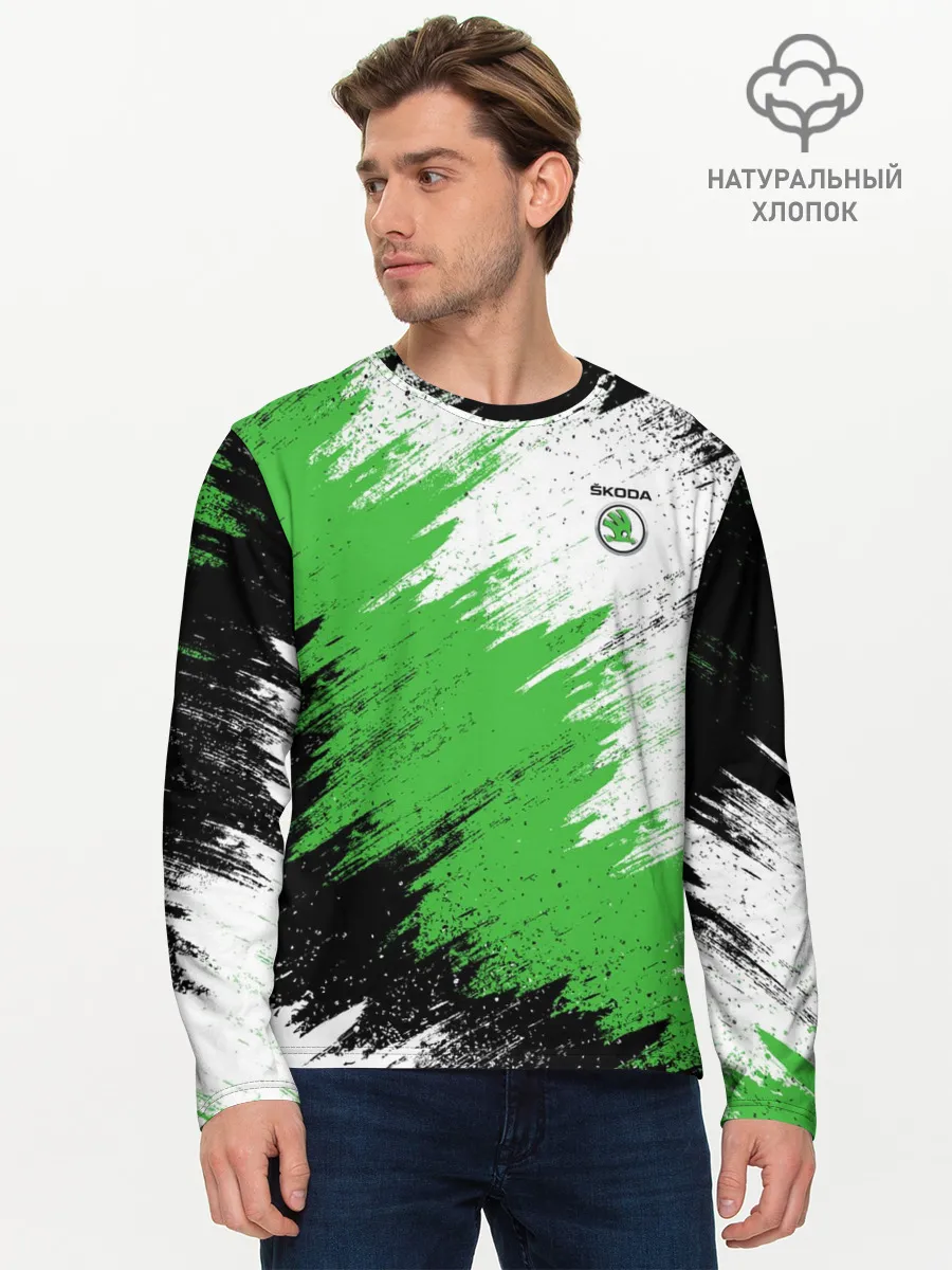 Мужской лонгслив базовый / Skoda