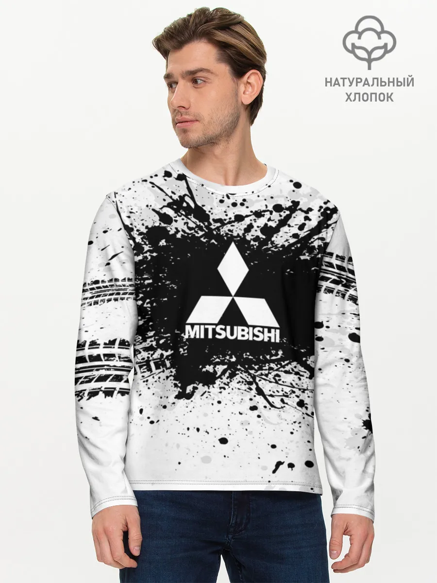 Мужской лонгслив базовый / Mitsubishi
