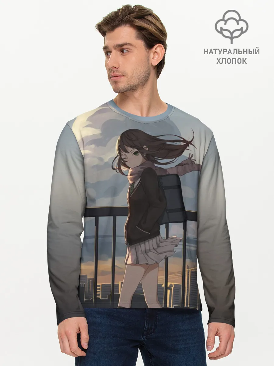 Мужской лонгслив базовый / IDOLMASTER. Rin Shibuya