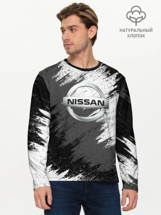 Мужской лонгслив базовый / Nissan
