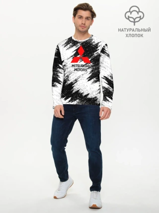 Мужской лонгслив базовый / Mitsubishi