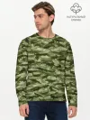 Мужской лонгслив базовый / Камуфляж с крокодилами