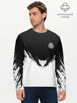 Мужской лонгслив базовый / Chelsea black 2018