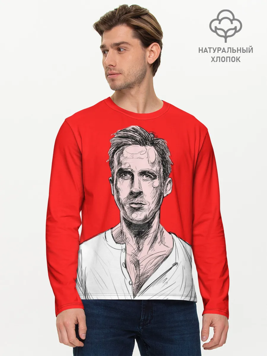 Мужской лонгслив базовый / Райан Гослинг_3
