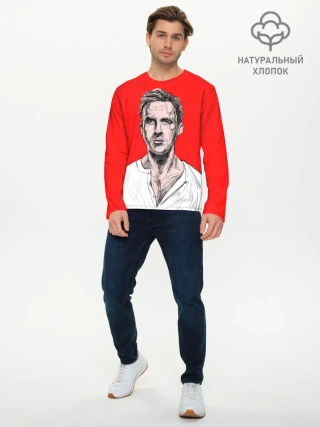 Мужской лонгслив базовый / Райан Гослинг_3
