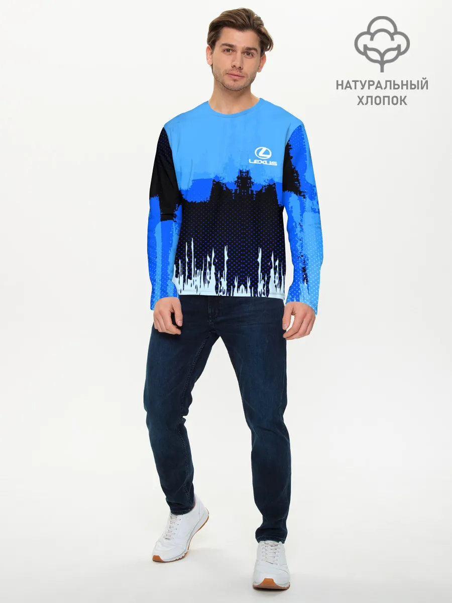 Мужской лонгслив базовый / Lexus SPORT COLOR