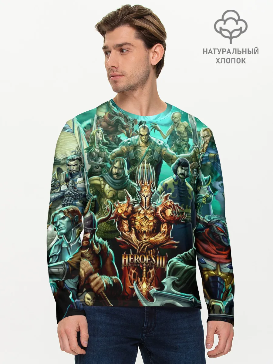 Мужской лонгслив базовый / Герои