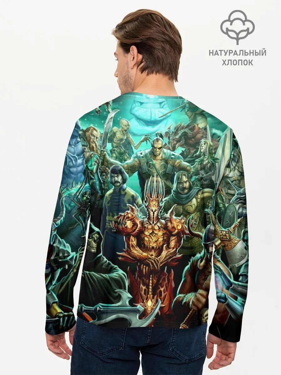 Мужской лонгслив базовый / Герои