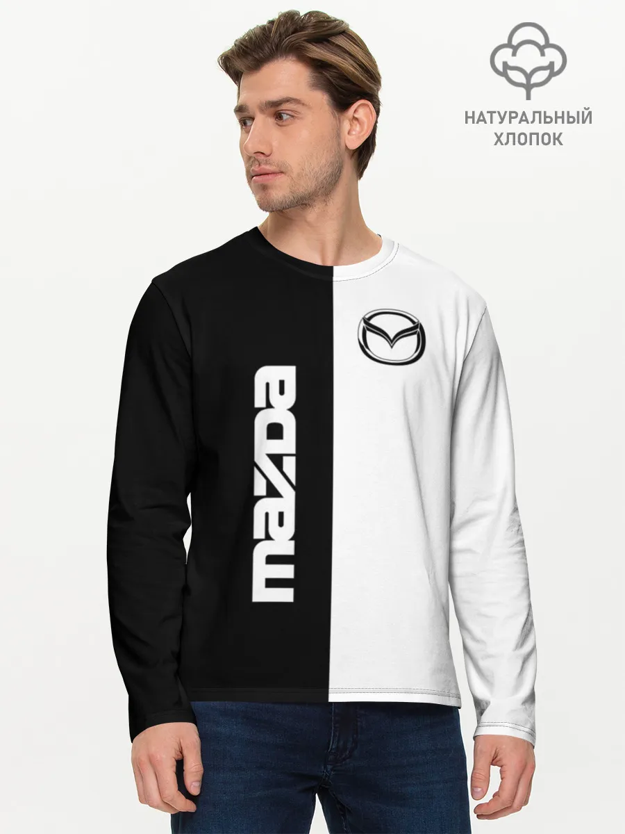 Мужской лонгслив базовый / Mazda
