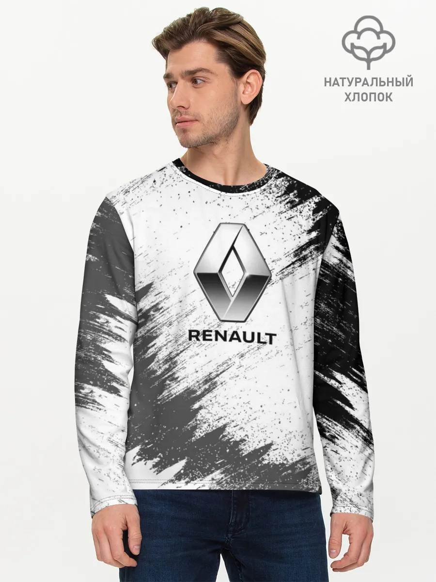 Мужской лонгслив базовый / Renault