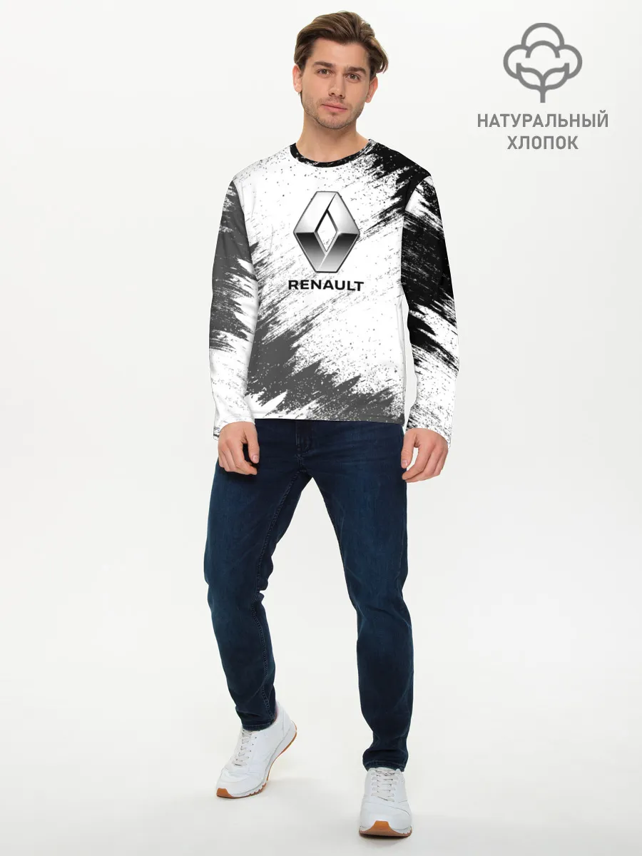 Мужской лонгслив базовый / Renault