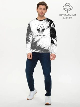 Мужской лонгслив базовый / Renault