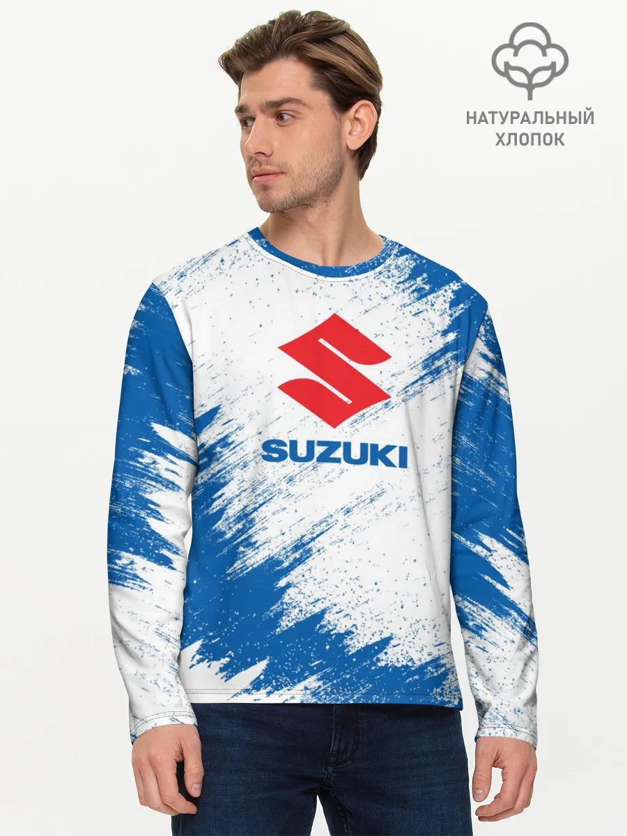 Мужской лонгслив базовый / Suzuki