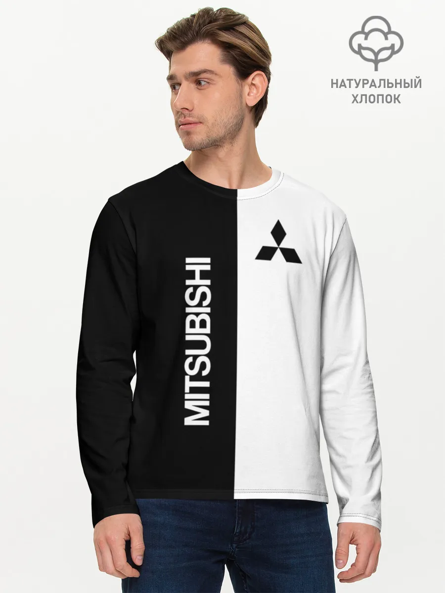 Мужской лонгслив базовый / Mitsubishi