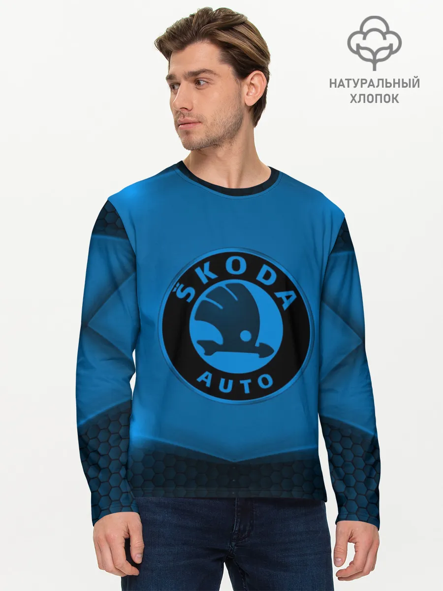 Мужской лонгслив базовый / Skoda SPORT