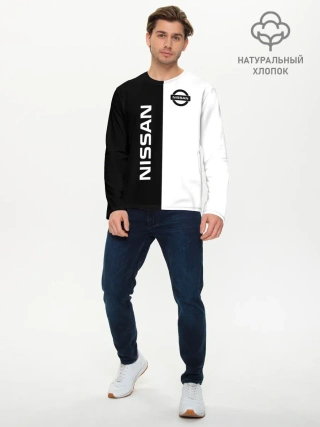 Мужской лонгслив базовый / Nissan