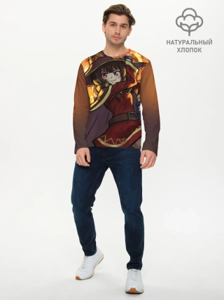 Мужской лонгслив базовый / Этот замечательный мир!