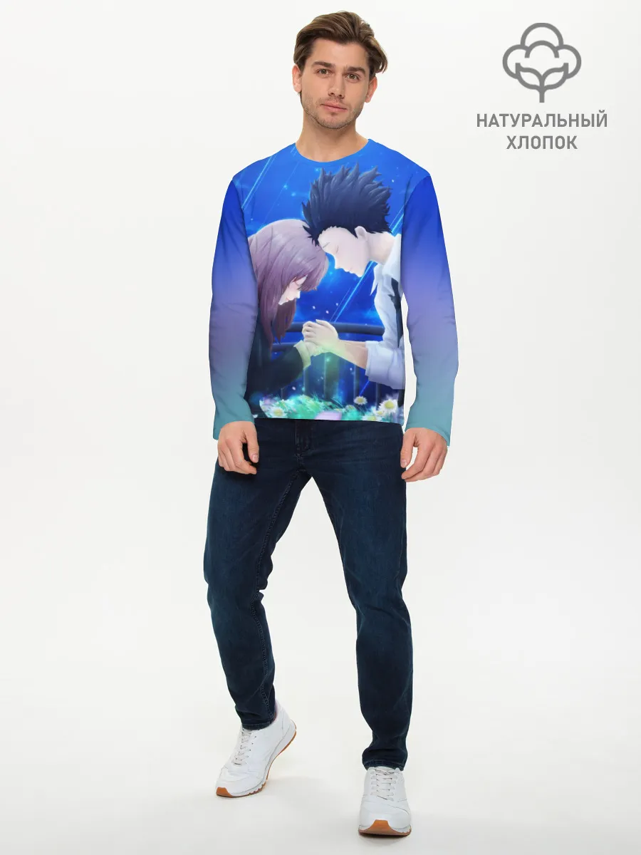 Мужской лонгслив базовый / Сёко Нисимия и Шоя Ишида