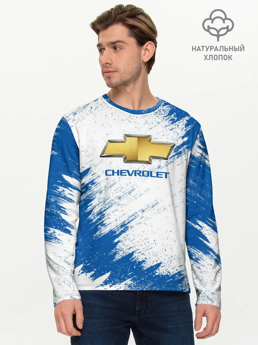Мужской лонгслив базовый / Chevrolet