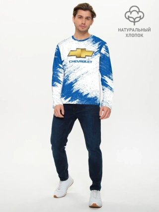 Мужской лонгслив базовый / Chevrolet